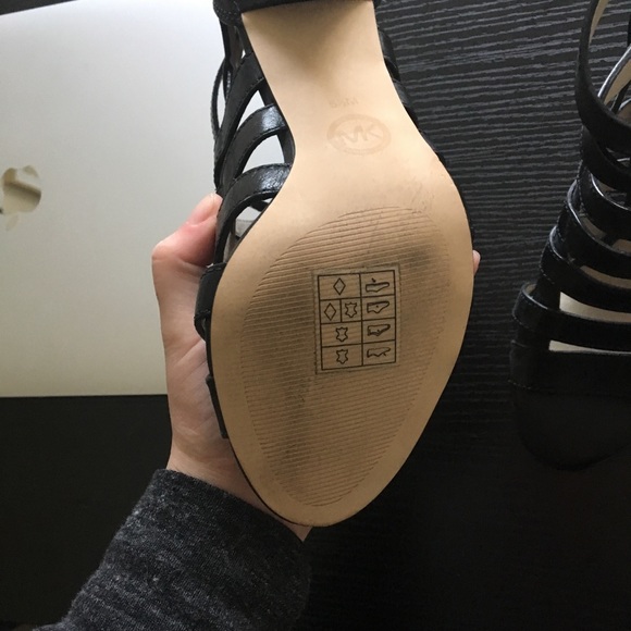 Michael Kors Black Cage Heels - Picture 4 of 5